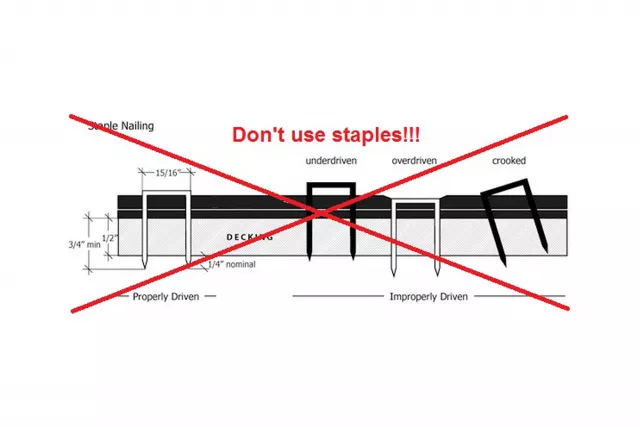 No staples to install shingles